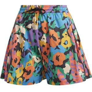 Adidas vibrant shorts with pockets.  Full spandex shorts underneath for coverage